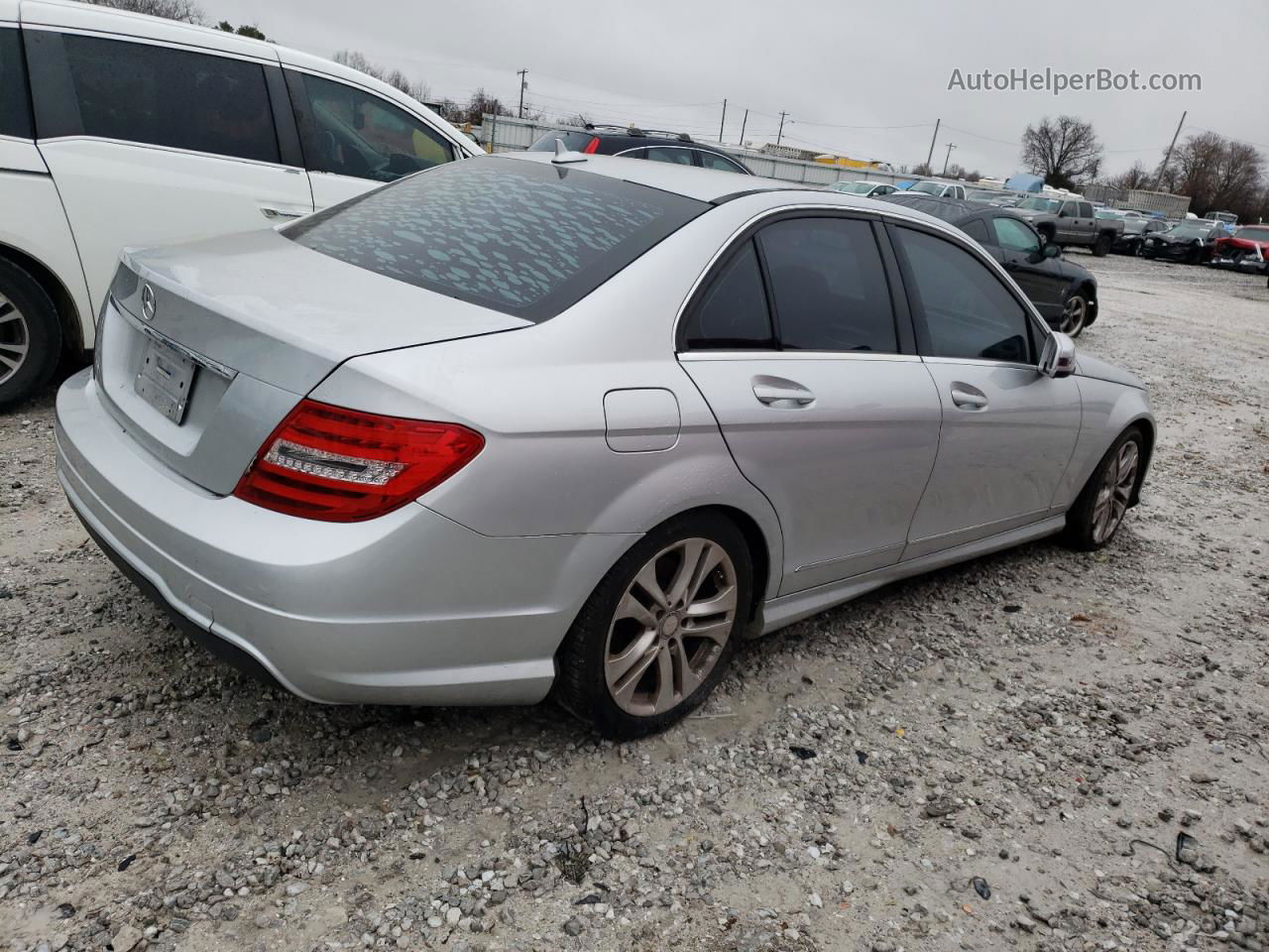 2012 Mercedes-benz C 250 Silver vin: WDDGF4HB9CA599057