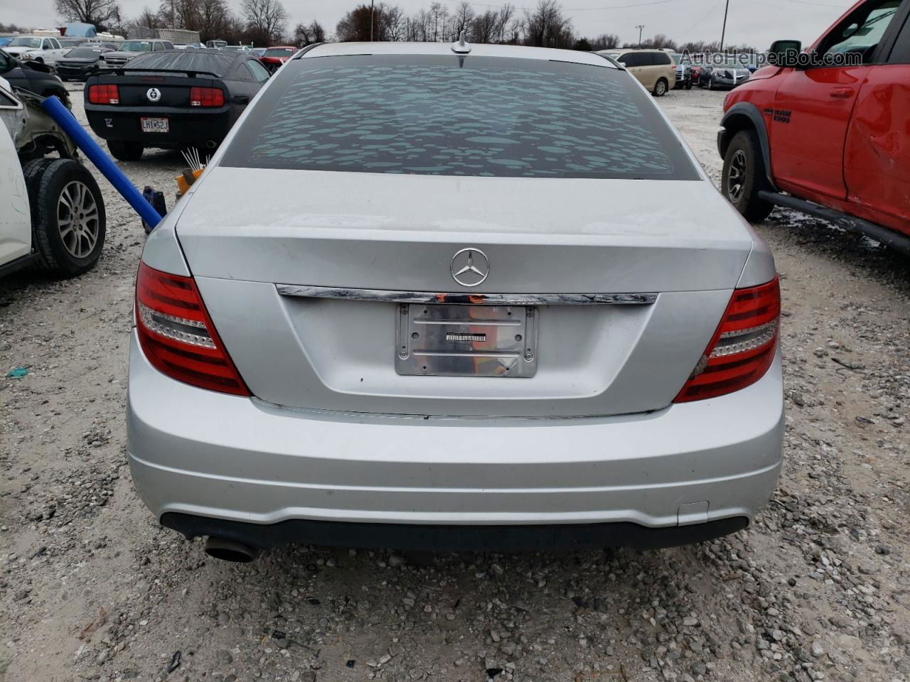 2012 Mercedes-benz C 250 Silver vin: WDDGF4HB9CA599057