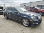 2012 Mercedes-benz C 250 Blue vin: WDDGF4HB9CA599141