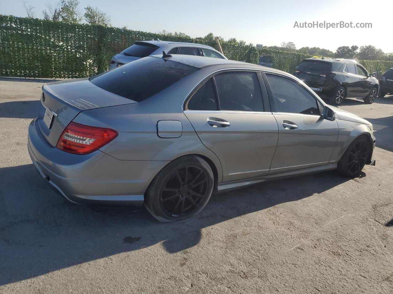 2012 Mercedes-benz C 250 Gray vin: WDDGF4HB9CA633384