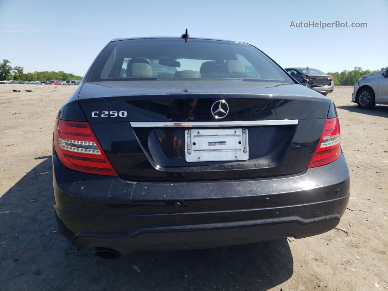 2012 Mercedes-benz C 250 Black vin: WDDGF4HB9CR207096