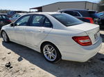 2012 Mercedes-benz C 250 White vin: WDDGF4HB9CR213402