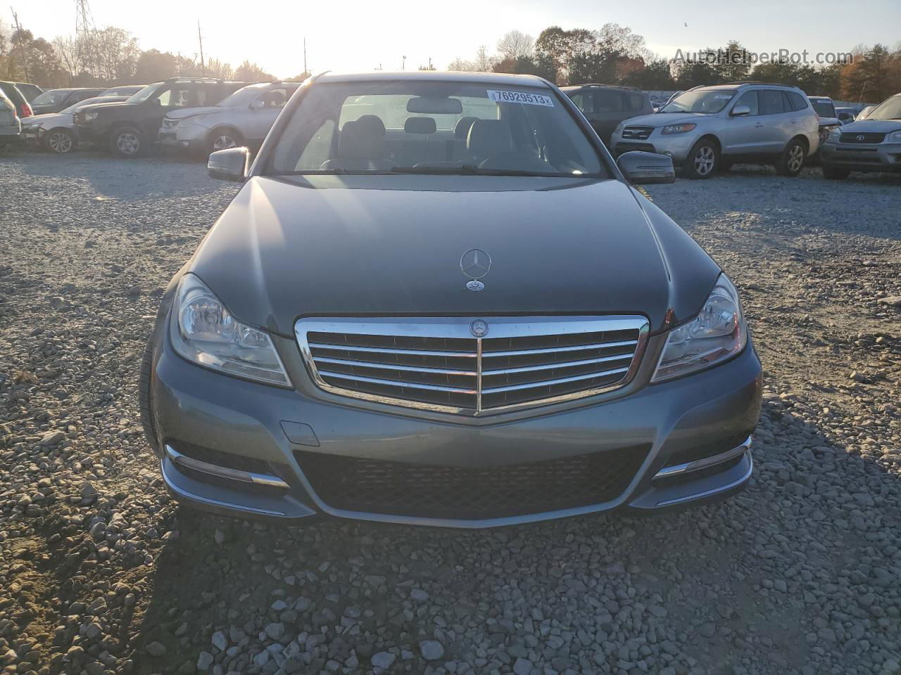 2012 Mercedes-benz C 250 Gray vin: WDDGF4HB9CR215411