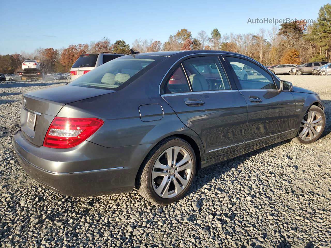 2012 Mercedes-benz C 250 Серый vin: WDDGF4HB9CR215411