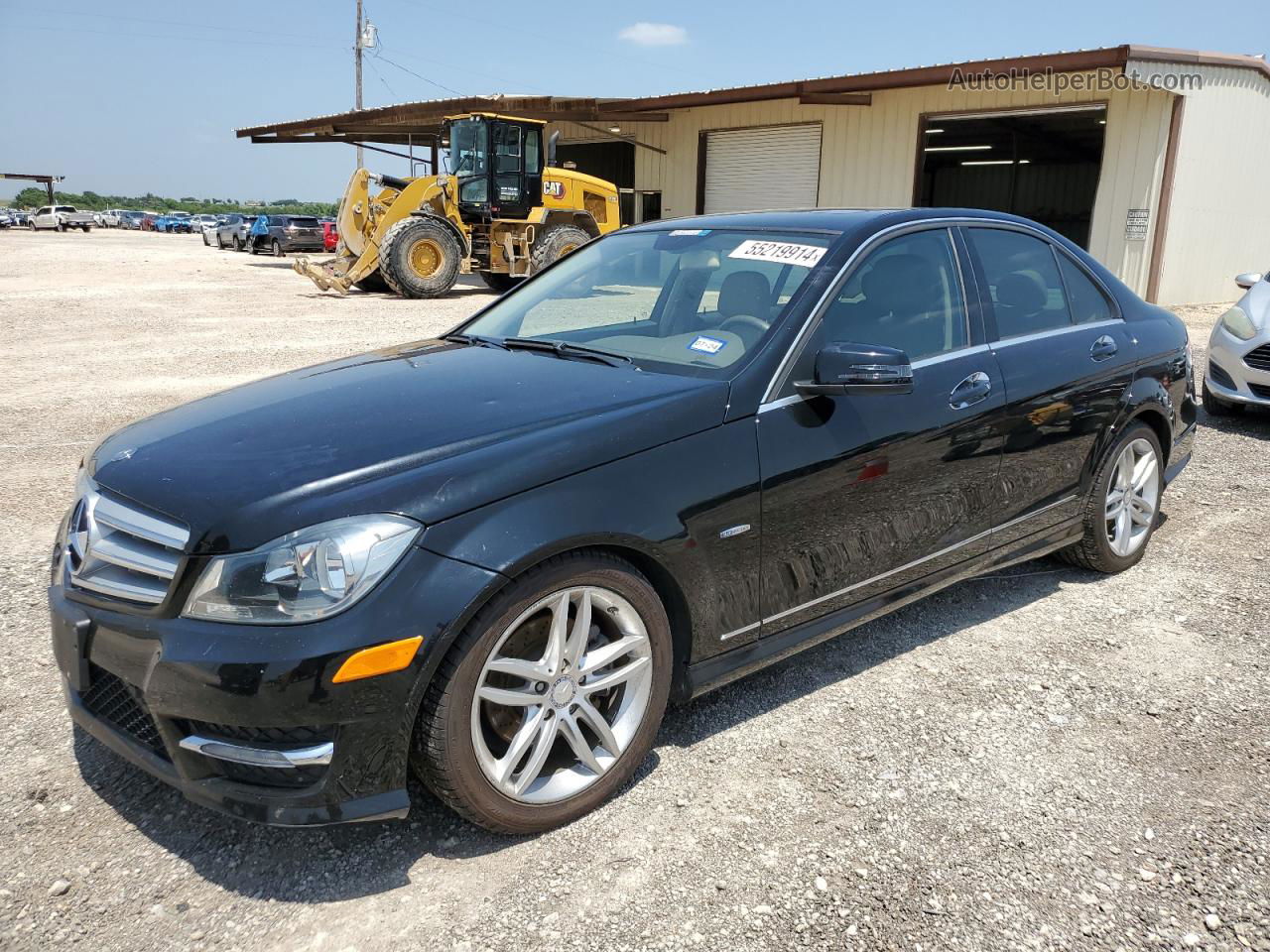 2012 Mercedes-benz C 250 Black vin: WDDGF4HB9CR220527