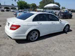 2012 Mercedes-benz C 250 White vin: WDDGF4HB9CR232581