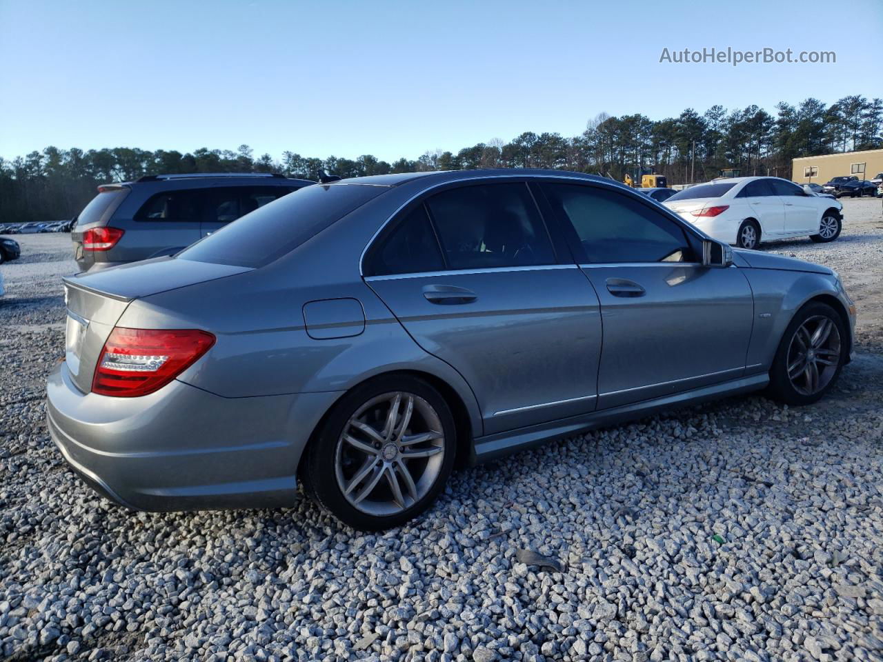 2012 Mercedes-benz C 250 Gray vin: WDDGF4HBXCA606856