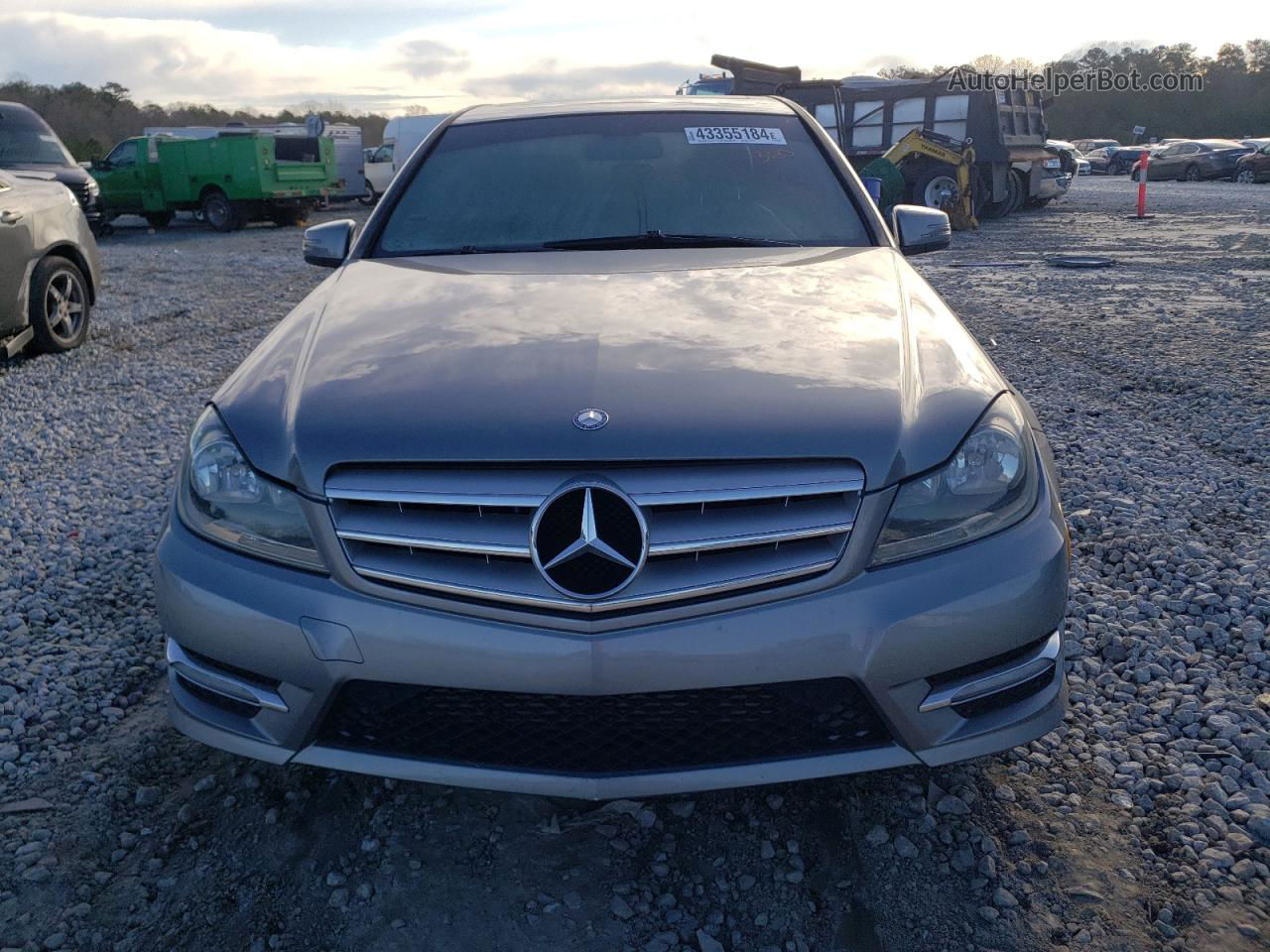 2012 Mercedes-benz C 250 Gray vin: WDDGF4HBXCA606856