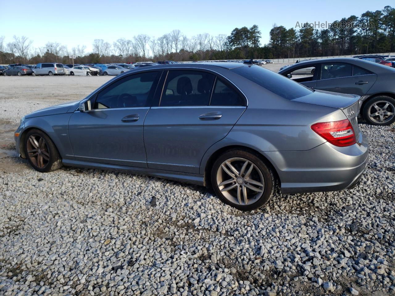 2012 Mercedes-benz C 250 Gray vin: WDDGF4HBXCA606856