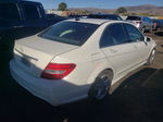 2012 Mercedes-benz C 250 White vin: WDDGF4HBXCA638285