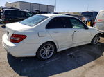 2012 Mercedes-benz C 250 White vin: WDDGF4HBXCA643583