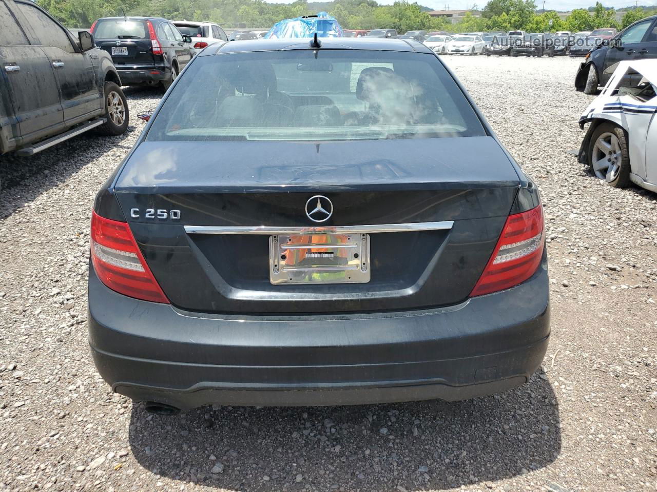 2012 Mercedes-benz C 250 Black vin: WDDGF4HBXCR216552