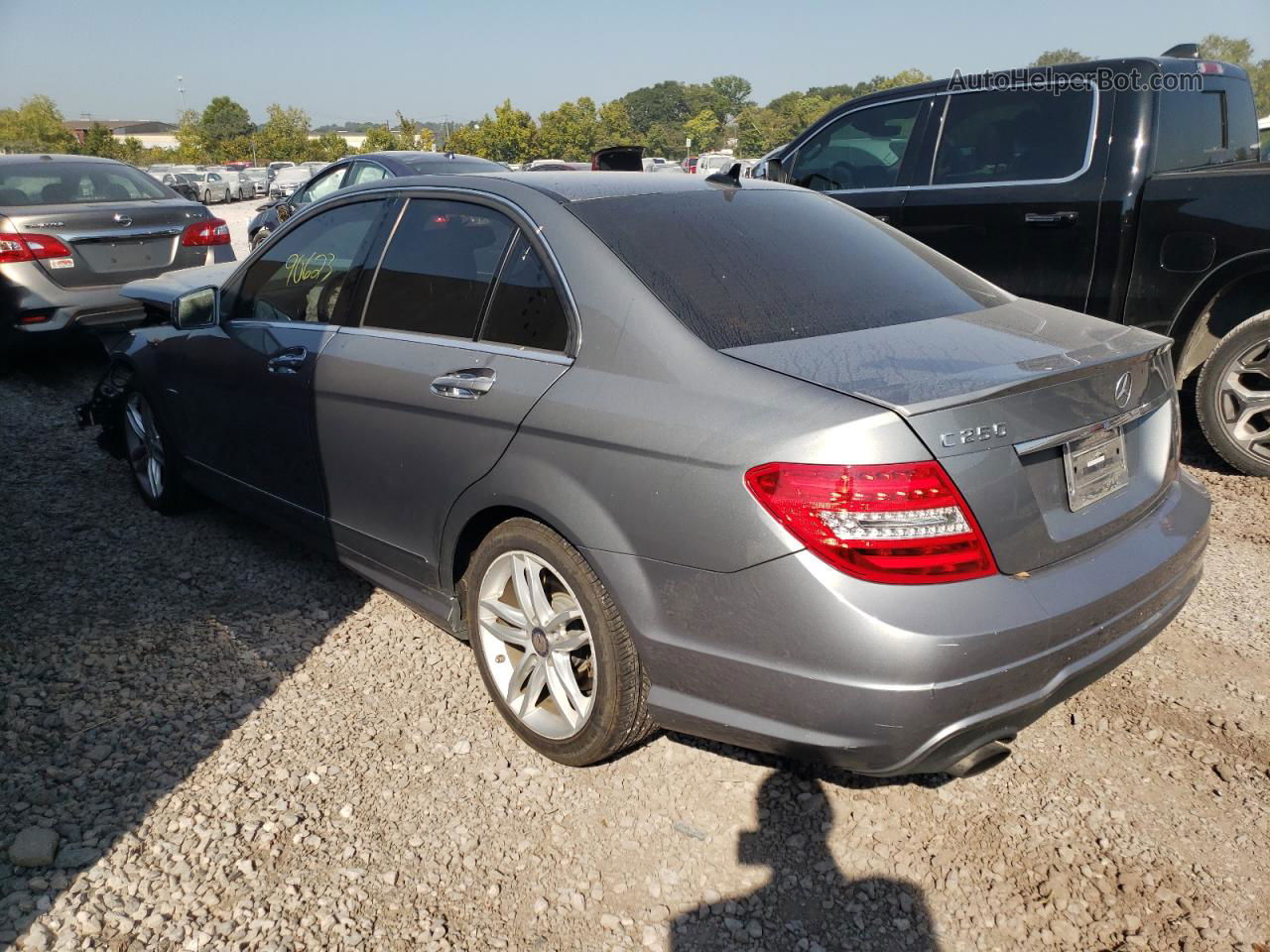 2012 Mercedes-benz C 250 Gray vin: WDDGF4HBXCR234064