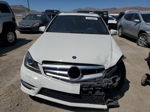 2012 Mercedes-benz C 350 White vin: WDDGF5HB1CR196181