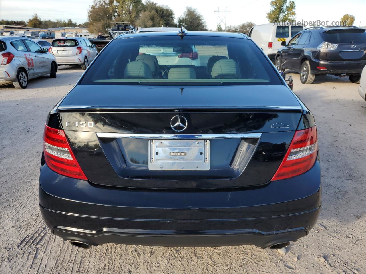 2012 Mercedes-benz C 350 Black vin: WDDGF5HB4CR238746