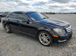 2012 Mercedes-benz C 300 4matic Black vin: WDDGF8BB0CA642037