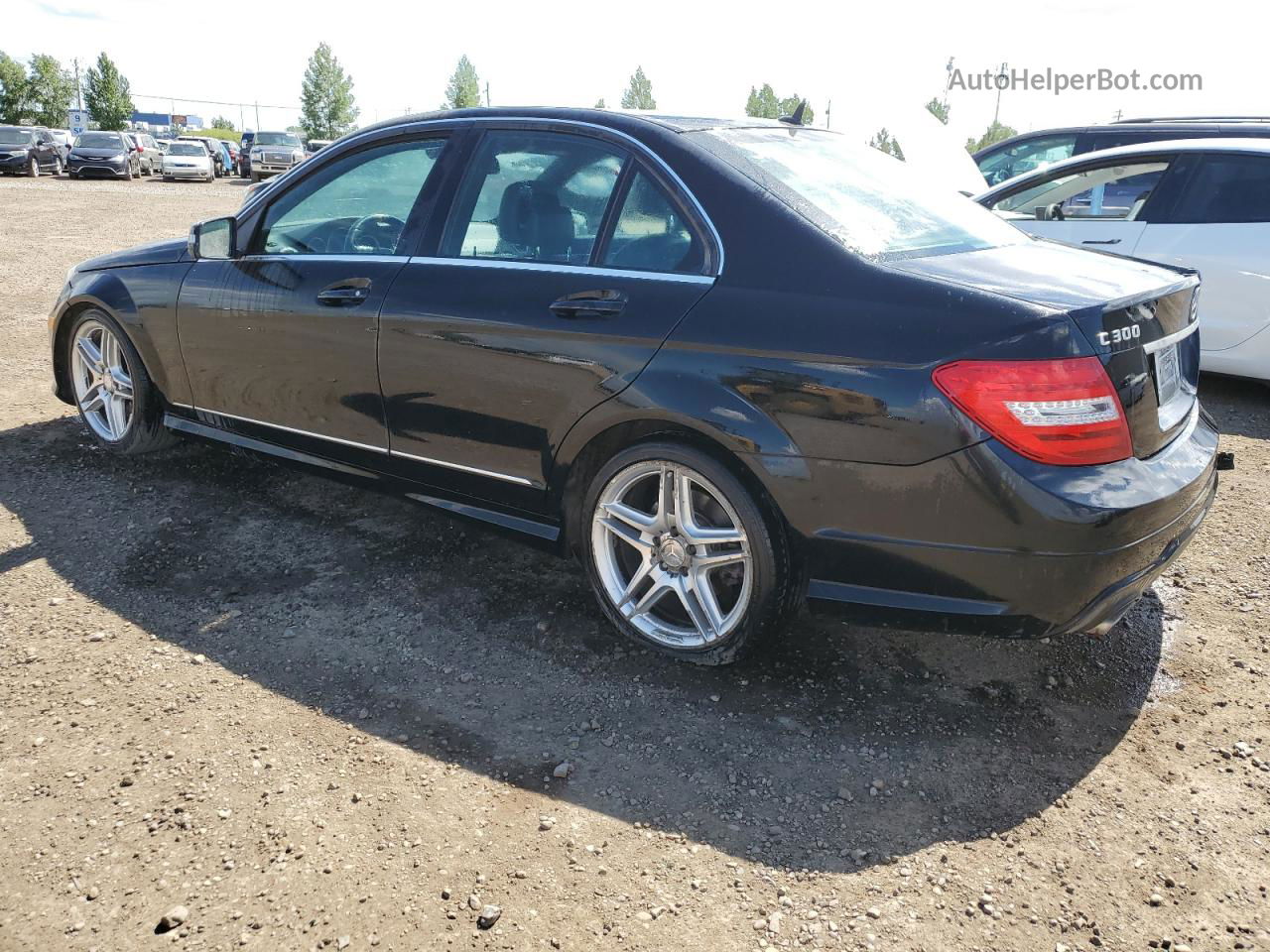 2012 Mercedes-benz C 300 4matic Black vin: WDDGF8BB0CA712927