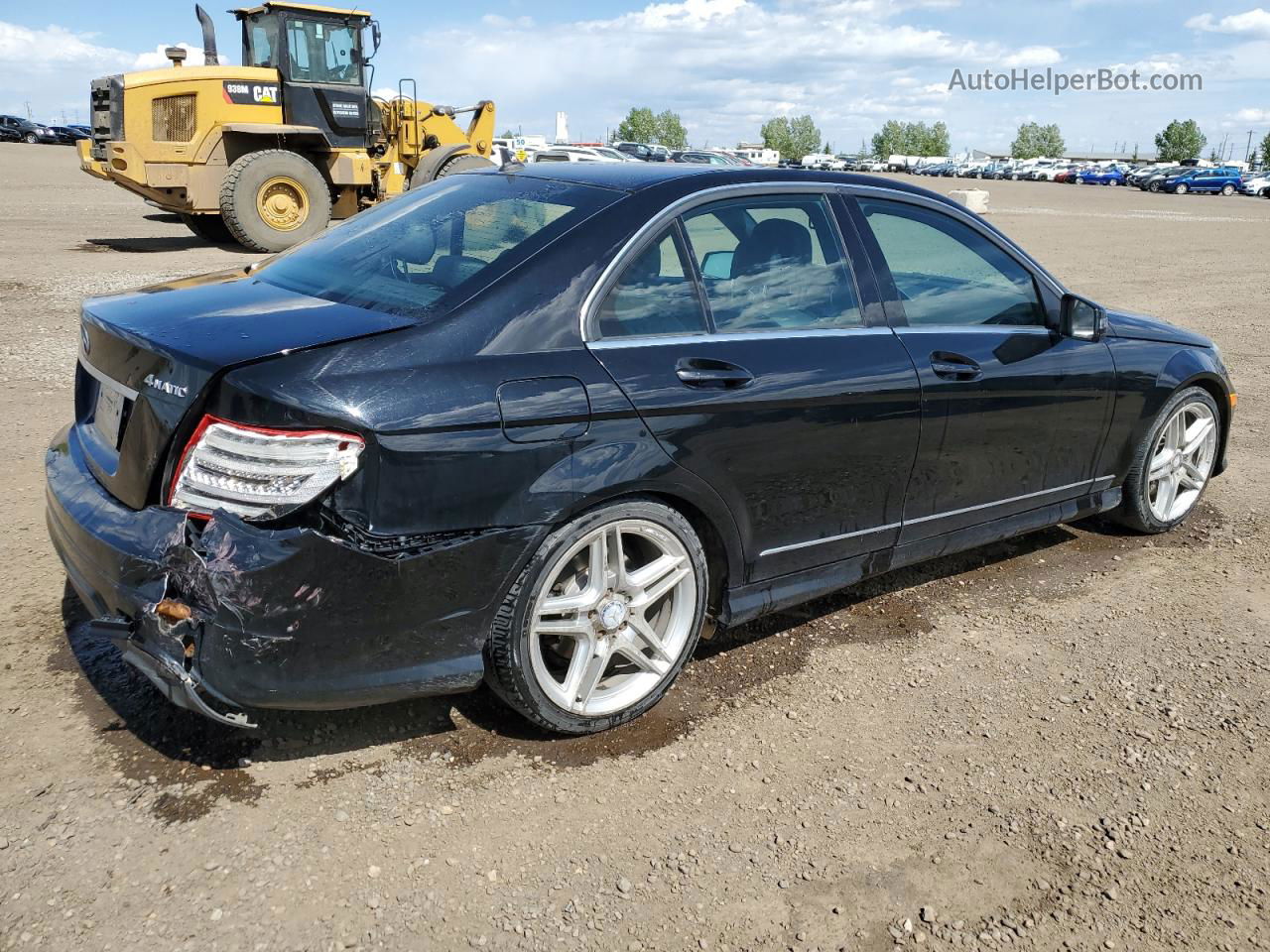 2012 Mercedes-benz C 300 4matic Black vin: WDDGF8BB0CA712927