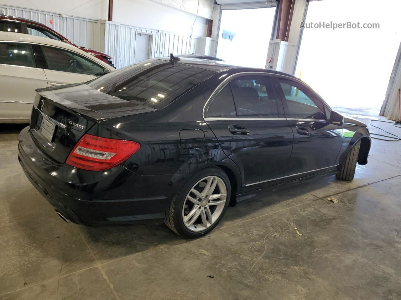 2012 Mercedes-benz C 300 4matic Black vin: WDDGF8BB0CF885849