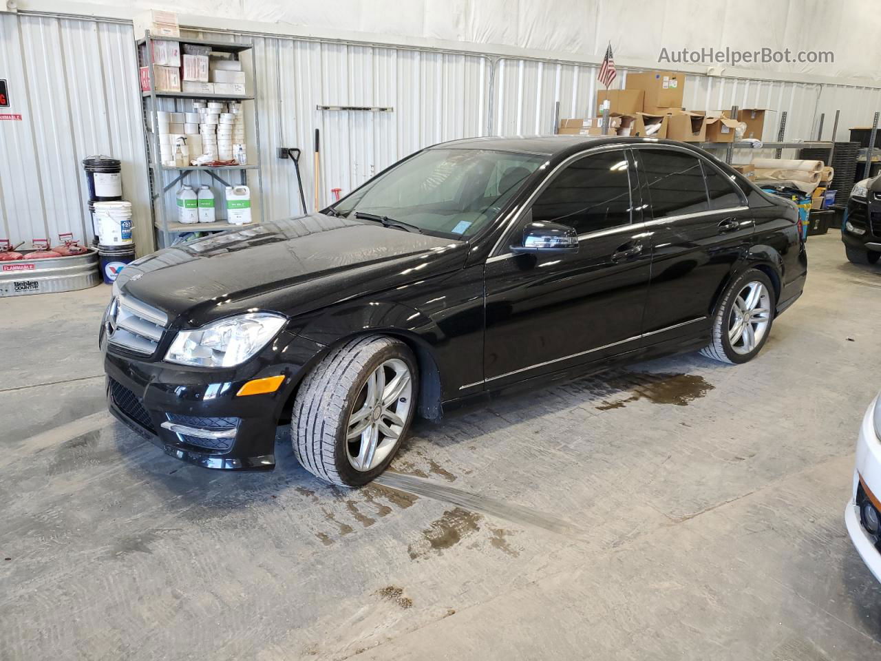 2012 Mercedes-benz C 300 4matic Черный vin: WDDGF8BB0CF885849