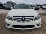 2012 Mercedes-benz C 300 4matic White vin: WDDGF8BB0CR213305