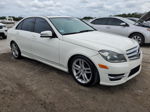 2012 Mercedes-benz C 300 4matic White vin: WDDGF8BB0CR213305