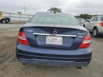 2012 Mercedes-benz C 300 4matic Blue vin: WDDGF8BB0CR222599