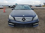 2012 Mercedes-benz C 300 4matic Blue vin: WDDGF8BB0CR222599