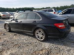 2012 Mercedes-benz C 300 4matic Black vin: WDDGF8BB0CR225986