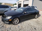 2012 Mercedes-benz C 300 4matic Black vin: WDDGF8BB0CR225986