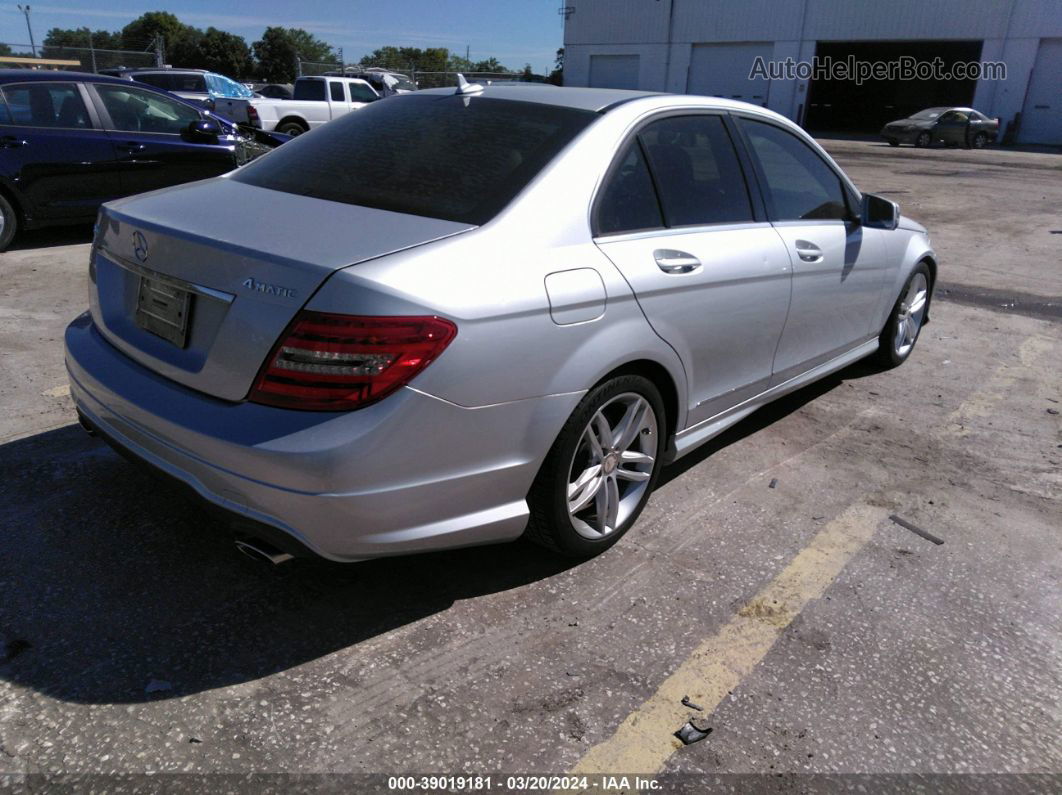 2012 Mercedes-benz C 300 4matic Blue vin: WDDGF8BB0CR234459