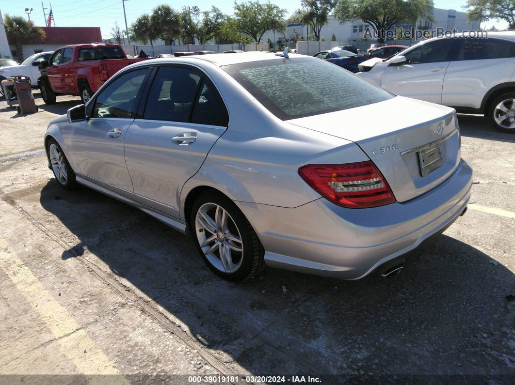 2012 Mercedes-benz C 300 4matic Blue vin: WDDGF8BB0CR234459