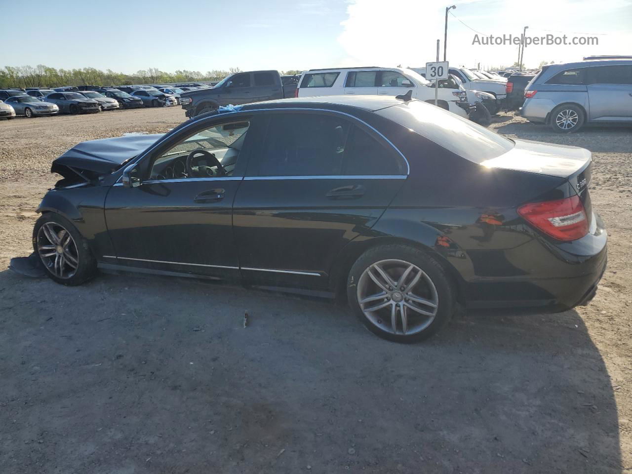 2012 Mercedes-benz C 300 4matic Черный vin: WDDGF8BB0CR238530