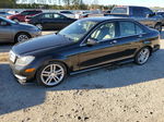 2012 Mercedes-benz C 300 4matic Black vin: WDDGF8BB1CA655248