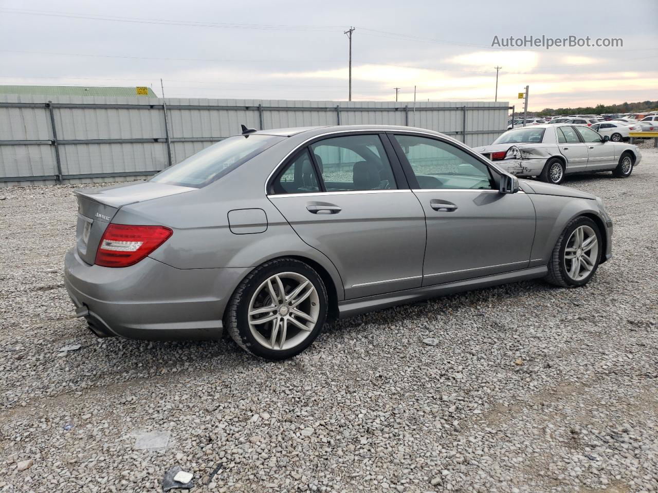 2012 Mercedes-benz C 300 4matic Gray vin: WDDGF8BB1CA712791