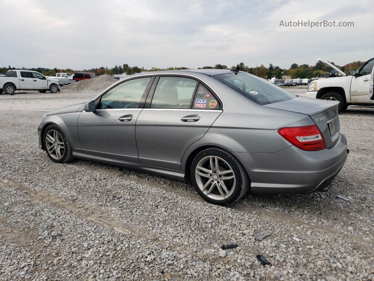 2012 Mercedes-benz C 300 4matic Gray vin: WDDGF8BB1CA712791