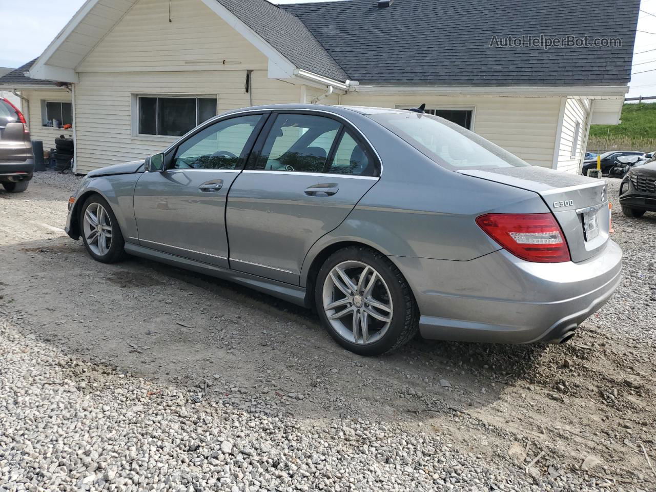 2012 Mercedes-benz C 300 4matic Gray vin: WDDGF8BB1CF872415