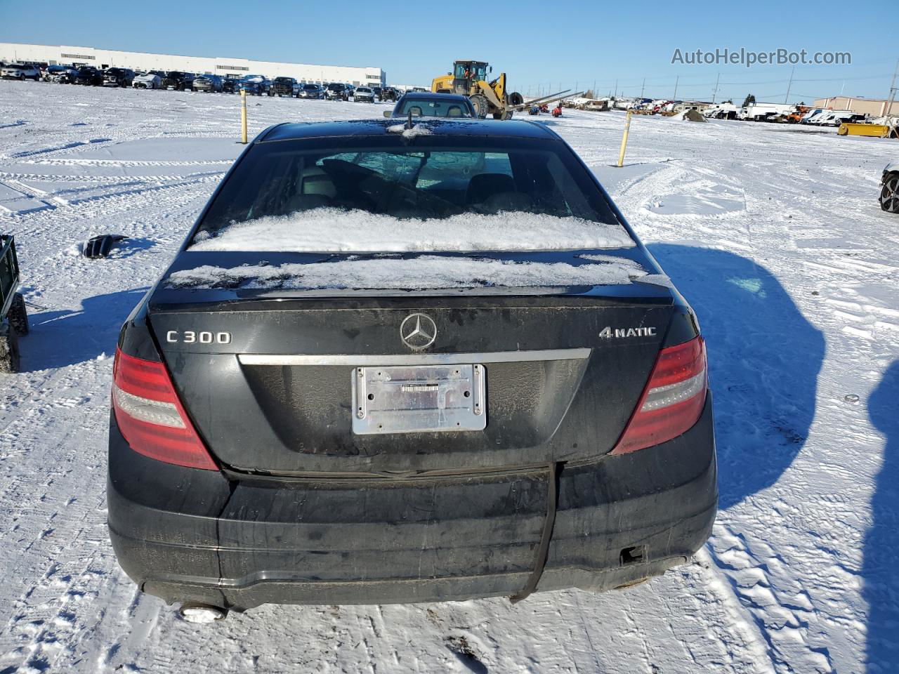 2012 Mercedes-benz C 300 4matic Black vin: WDDGF8BB1CF915554