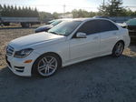 2012 Mercedes-benz C 300 4matic White vin: WDDGF8BB1CF921273