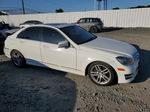 2012 Mercedes-benz C 300 4matic White vin: WDDGF8BB1CF921273