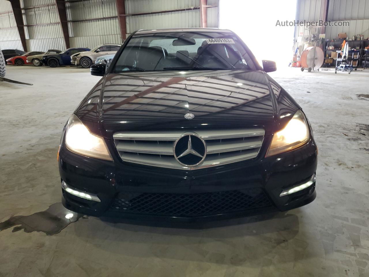 2012 Mercedes-benz C 300 4matic Black vin: WDDGF8BB1CR209098