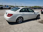 2012 Mercedes-benz C 300 4matic White vin: WDDGF8BB2CA705316