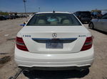 2012 Mercedes-benz C 300 4matic White vin: WDDGF8BB2CA705316