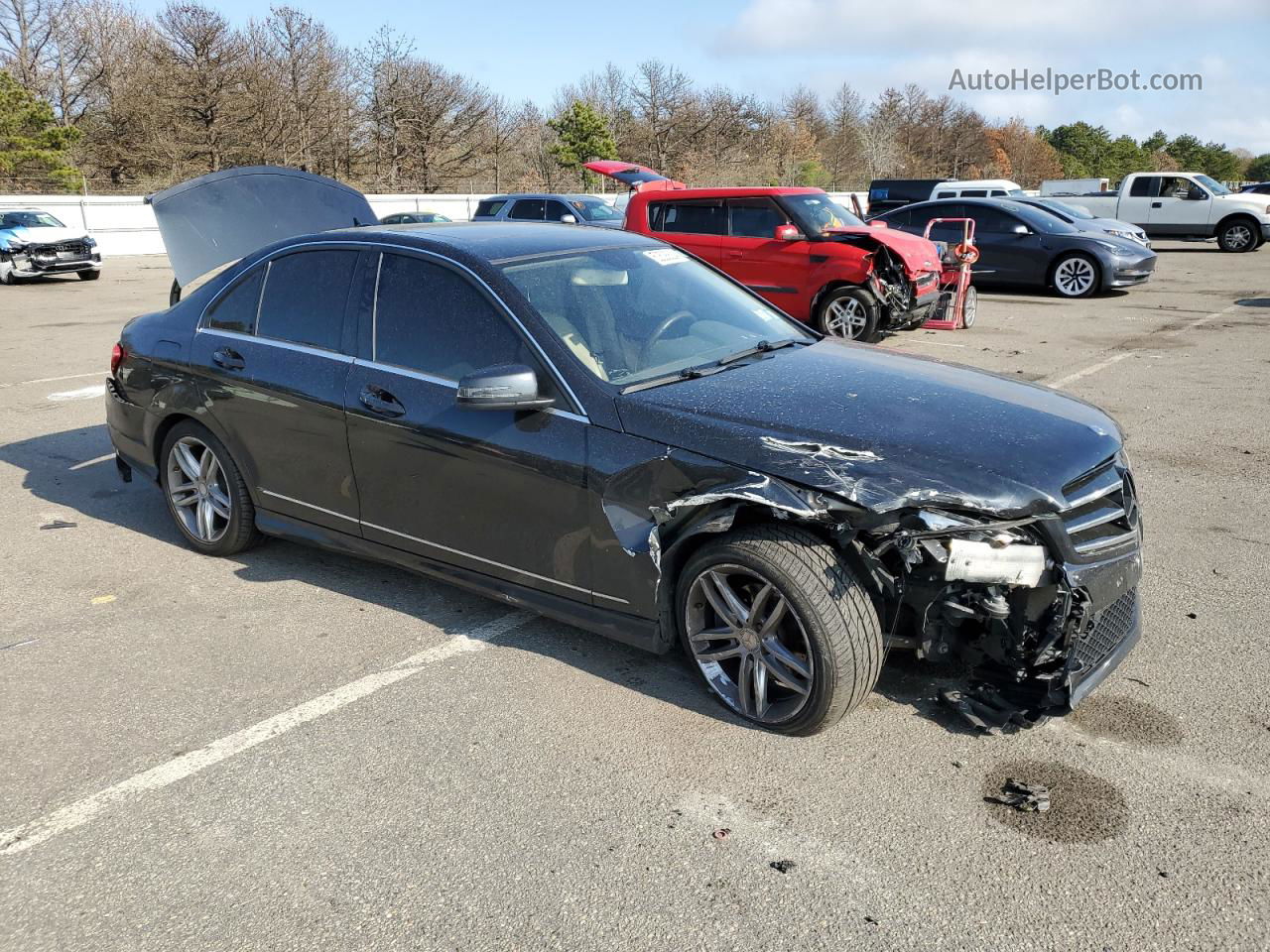 2012 Mercedes-benz C 300 4matic Gray vin: WDDGF8BB2CF857213