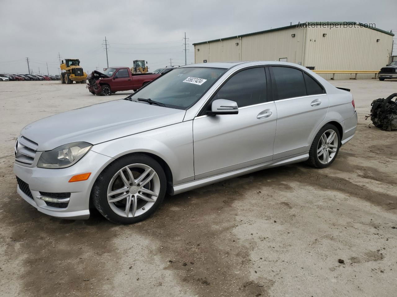 2012 Mercedes-benz C 300 4matic Silver vin: WDDGF8BB2CF863898