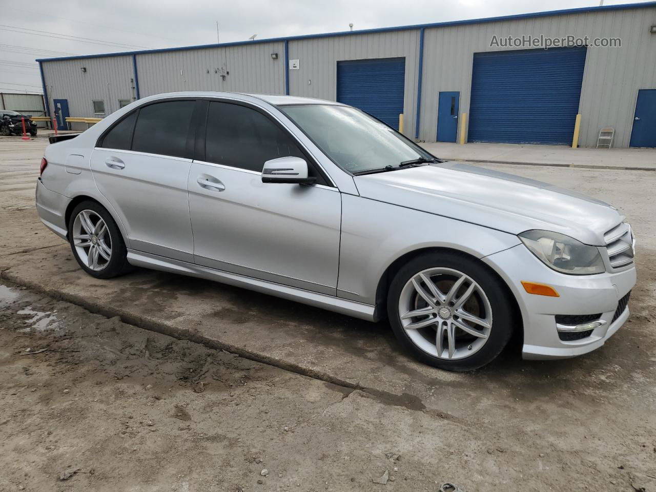 2012 Mercedes-benz C 300 4matic Silver vin: WDDGF8BB2CF863898