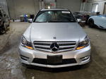 2012 Mercedes-benz C 300 4matic Silver vin: WDDGF8BB2CR223849