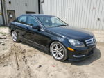 2012 Mercedes-benz C 300 4matic Black vin: WDDGF8BB3CA711626