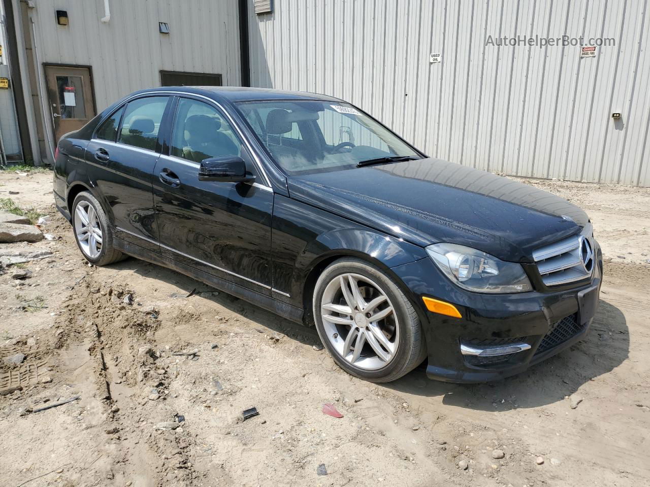 2012 Mercedes-benz C 300 4matic Черный vin: WDDGF8BB3CA711626