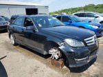 2012 Mercedes-benz C 300 4matic Black vin: WDDGF8BB3CR207076